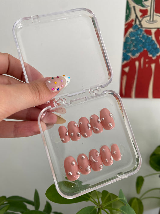 Press-on nails Boule d’Argent